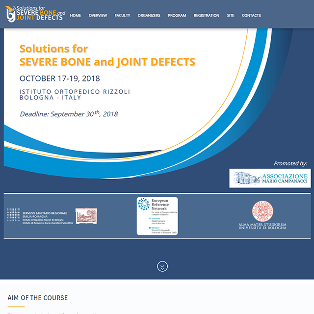 Sito Web Corso SBJD - Ospedale Rizzoli 